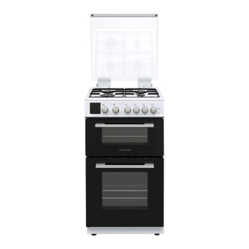 Montpellier MDOG50LW 50cm Gas Double Oven With Lid White - LPG Jets Included Montpellier MDOG50LW 50cm Gas Double Oven With Lid White - LPG Jets Included