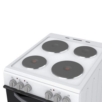 Montpellier MTCE50W 50cm Twin Cavity Electric Cooker in White Montpellier MTCE50W 50cm Twin Cavity Electric Cooker in White
