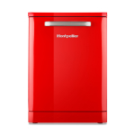 Montpellier MAB1353R 60cm Retro Dishwasher in Red