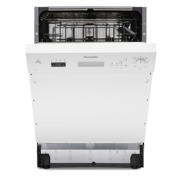 Montpellier MDI655W Full Size 60cm Semi Integrated Dishwasher in White