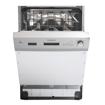 Montpellier MDI655X Full Size 60cm Semi Integrated Dishwasher in Stainless Steel