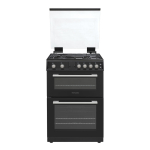 Montpellier MDOG60LK 60cm Gas Double Oven With Lid Black - LPG Jets Included Montpellier MDOG60LK 60cm Gas Double Oven With Lid Black - LPG Jets Included