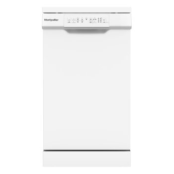 Montpellier MDW1054W 45cm Freestanding Slimline Dishwasher in White
