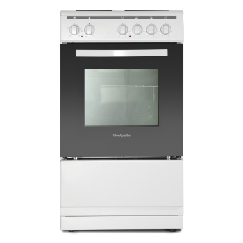 Montpellier MSE46W 50cm Electric Cooker in White
