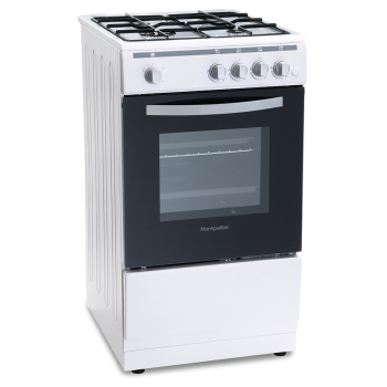 Montpellier MSG50W 50cm Single Cavity Gas Cooker Montpellier MSG50W 50cm Single Cavity Gas Cooker